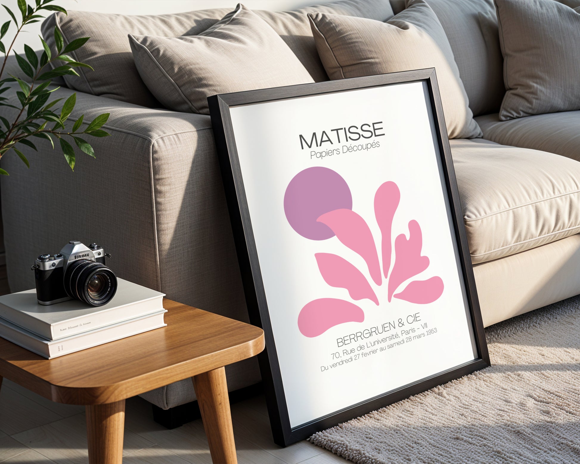 Matisse Papiers Découpés Abstract Art Framed Poster - View 4
