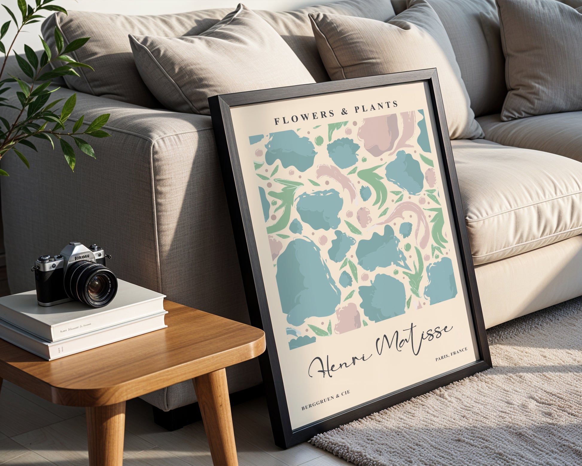 Henri Matisse Abstract Flowers & Plants Framed Poster - View 2