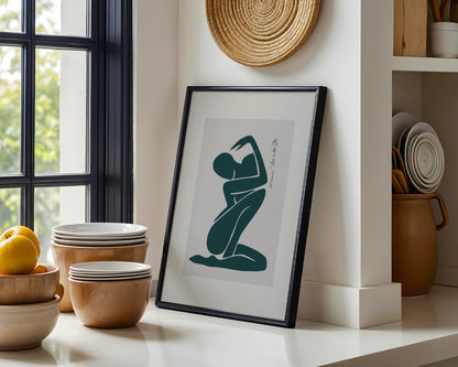 Matisse Inspired Abstract Nude Figure Framed Poster - View 4