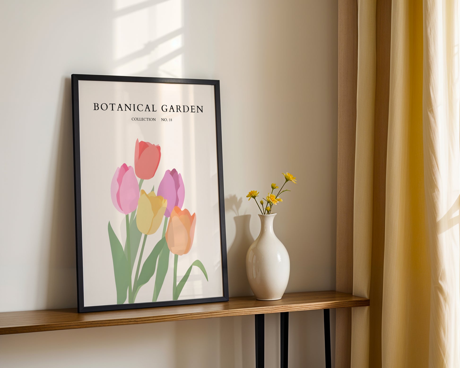 Colorful Tulips Botanical Garden Framed Poster – Framed Wall Art Poster - Image 3