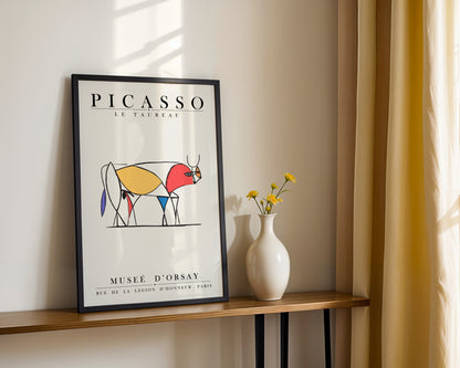 Picasso Le Taureau Abstract Bull Framed Poster - View 4