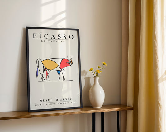 Picasso Le Taureau Abstract Bull Framed Poster - View 4