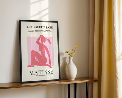 Matisse Nu Bleu Abstract Figure Framed Poster - View 3
