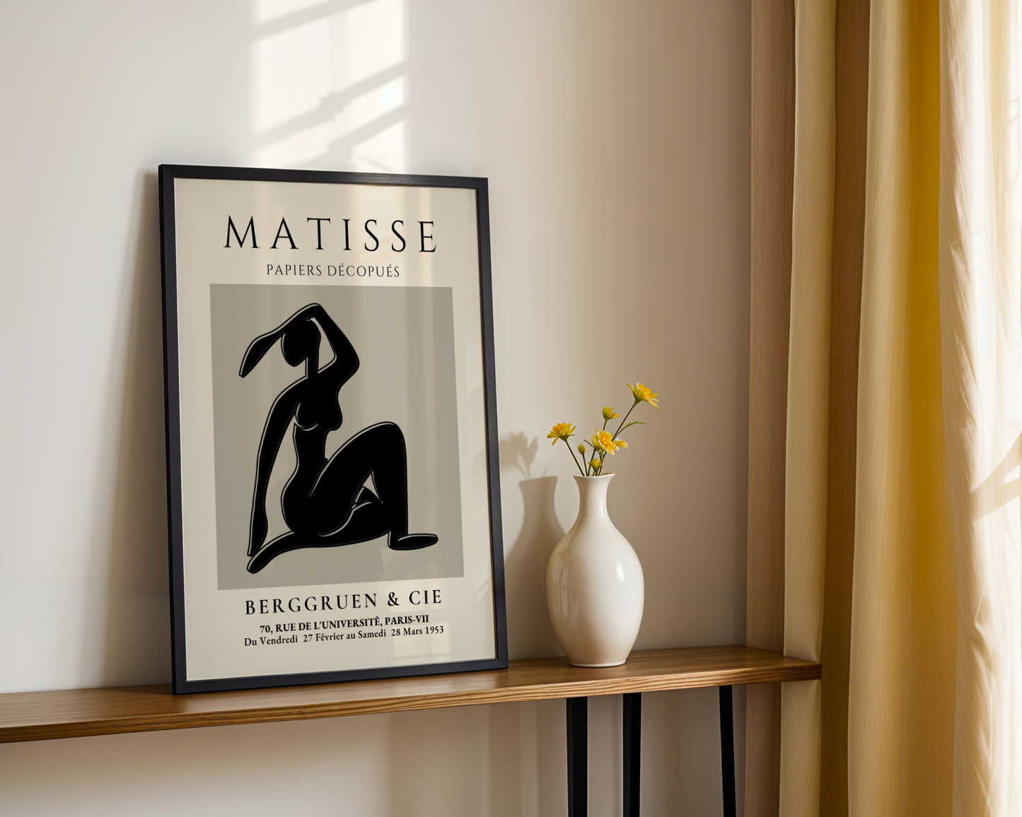 Matisse Papiers Découpés Abstract Nude Framed Poster - View 3