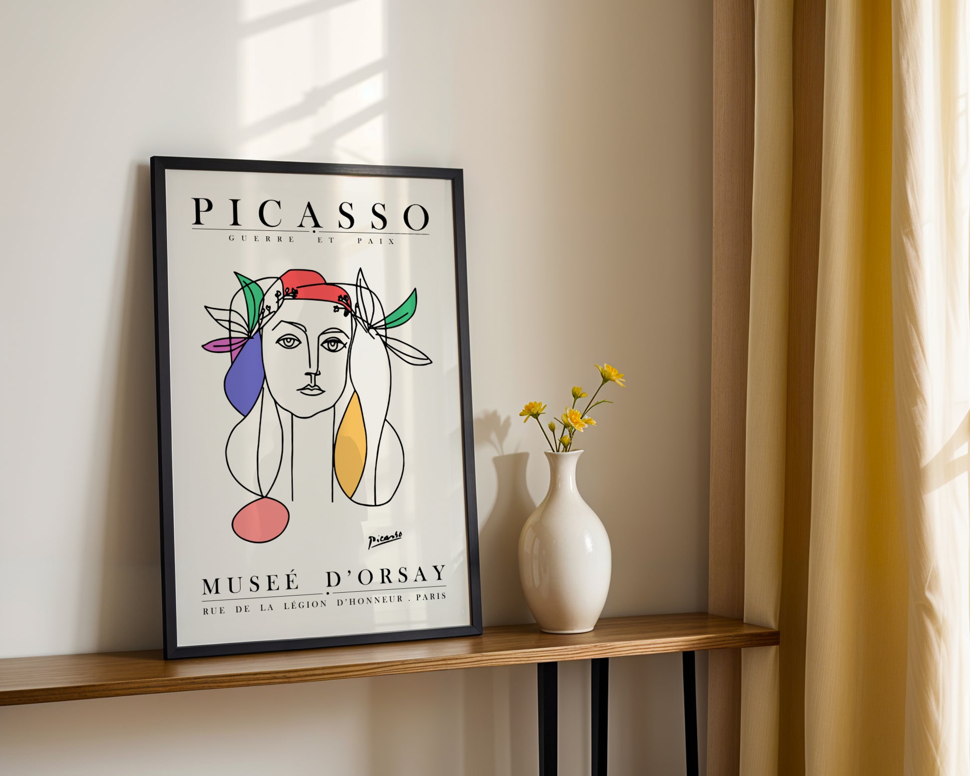 Picasso Musée d'Orsay "War & Peace" Cubist Woman Framed Poster - View 4