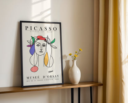 Picasso Musée d'Orsay "War & Peace" Cubist Woman Framed Poster - View 4