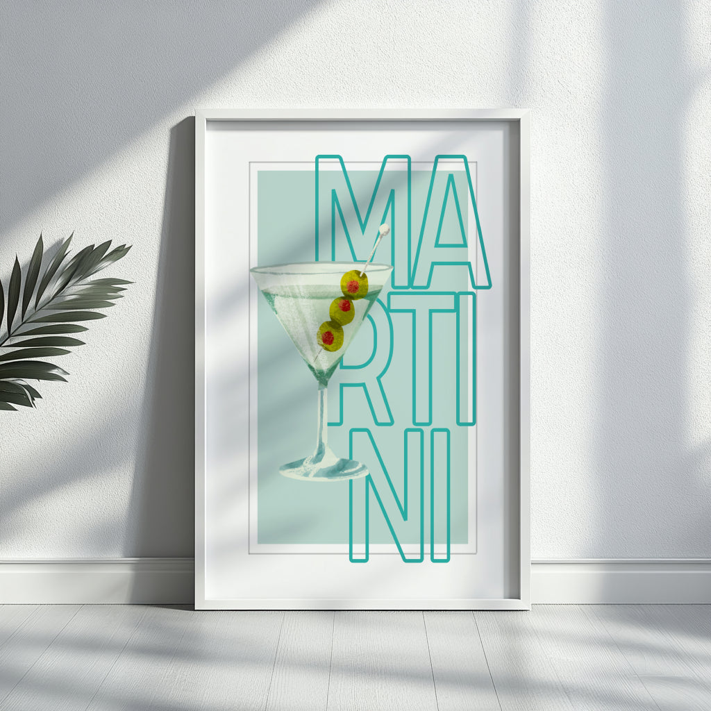 Martini Cocktail Drink Framed Poster – Framed Wall Art Poster - Image 2