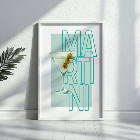 Martini Cocktail Drink Framed Poster – Framed Wall Art Poster - Image 2