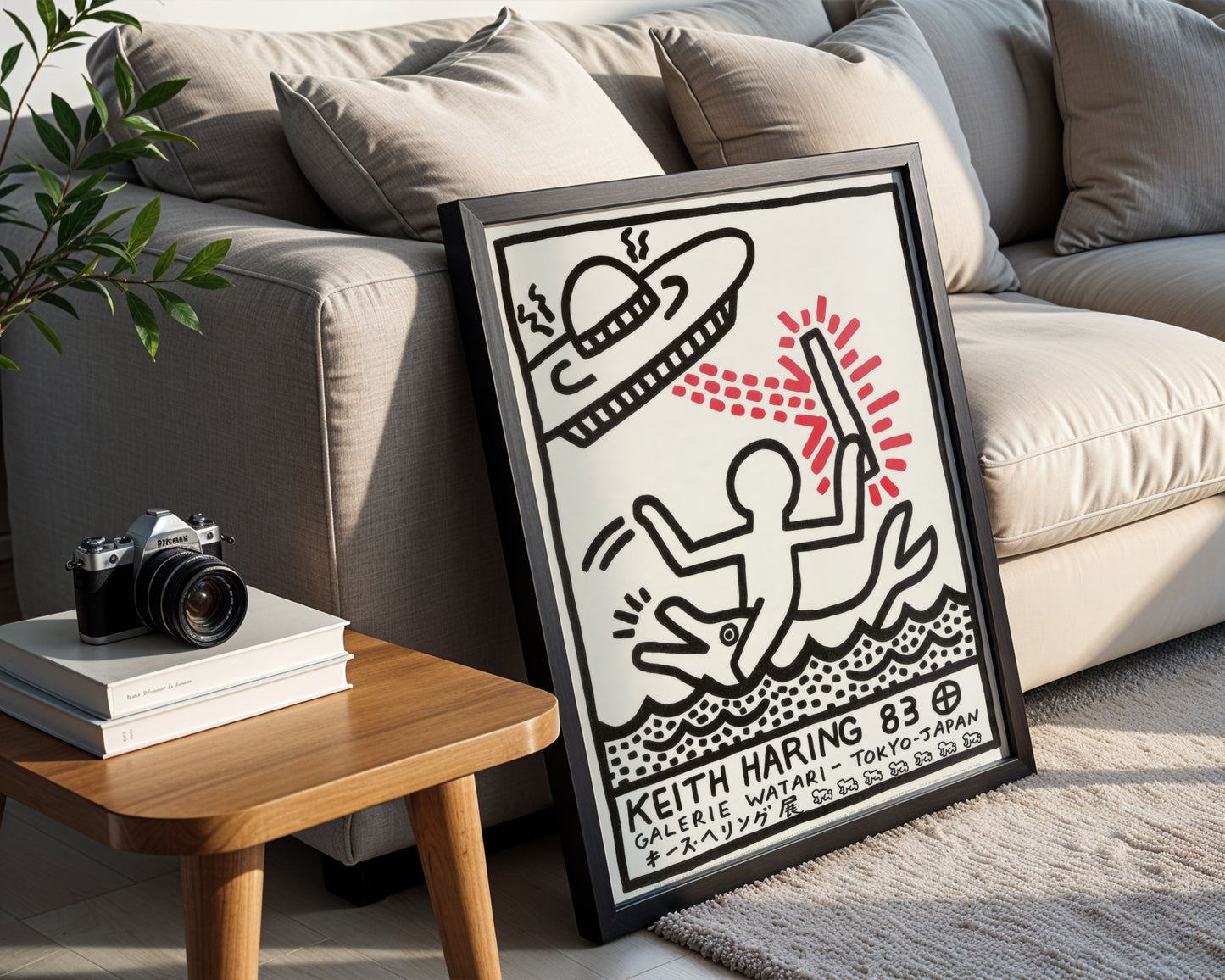 Keith Haring 83 Tokyo Pop Art Framed Poster - View 4