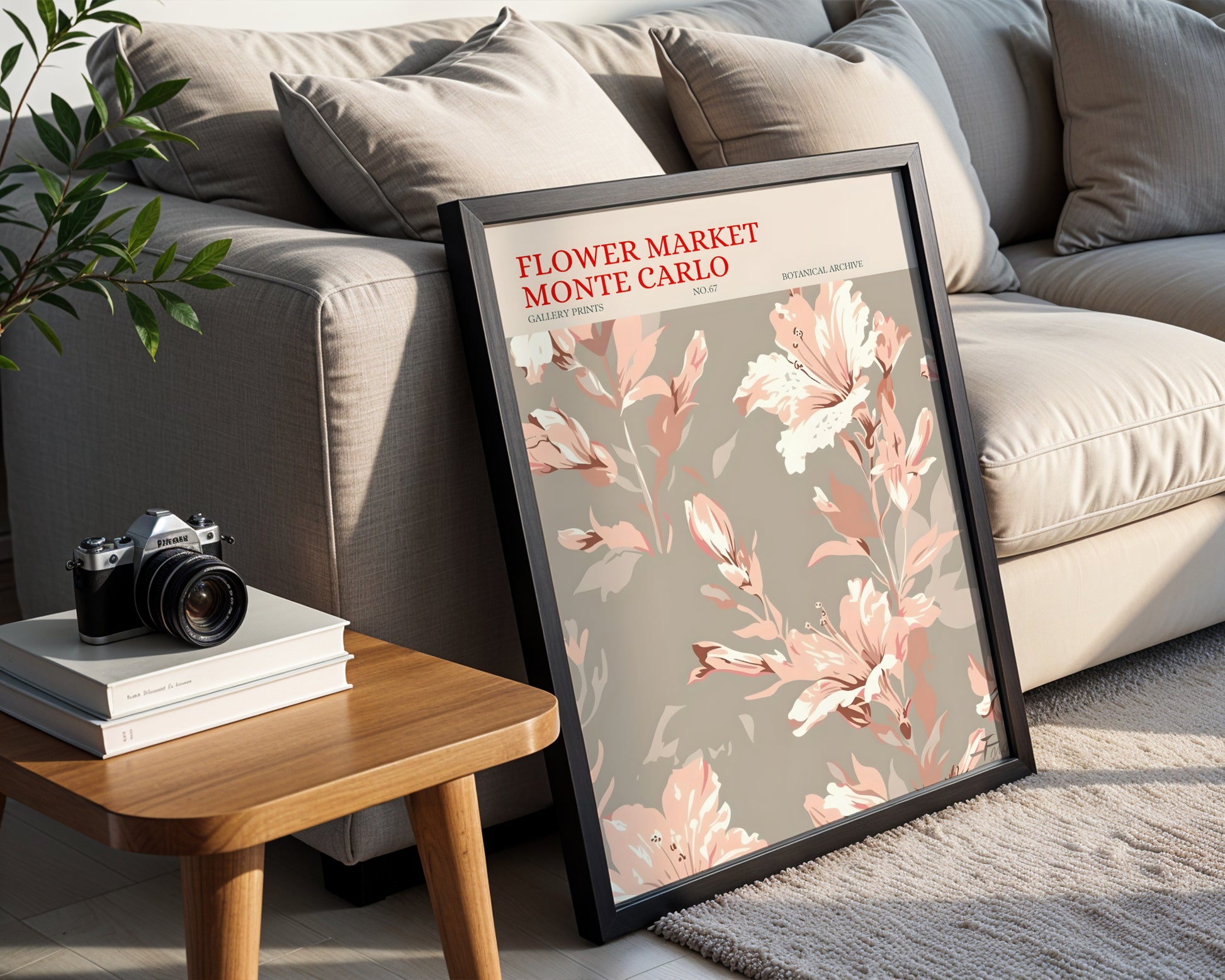 Flower Market Monte Carlo Botanical Floral Framed Poster – Framed Wall Art Poster - Image 3