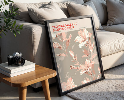 Flower Market Monte Carlo Botanical Floral Framed Poster – Framed Wall Art Poster - Image 3