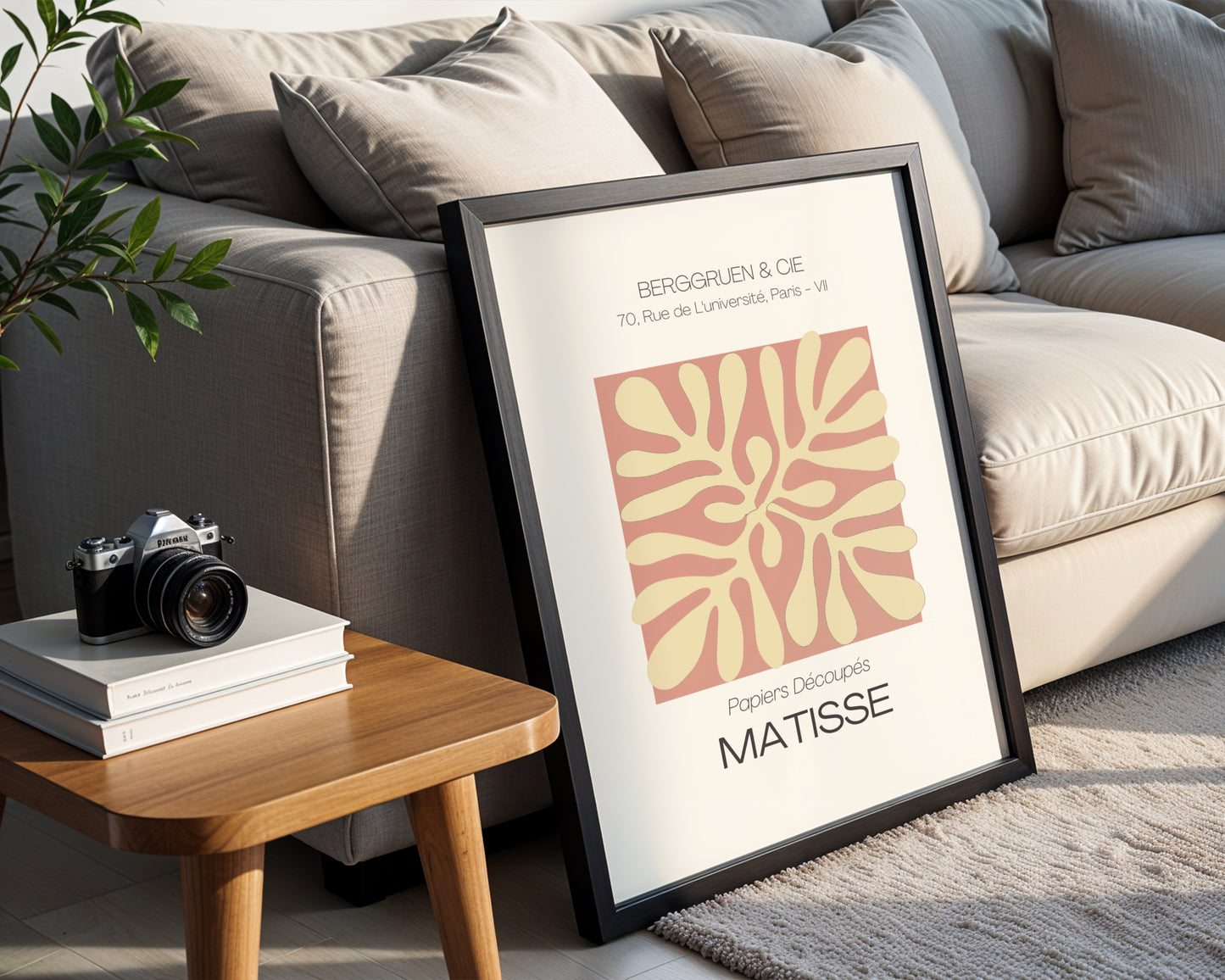Matisse Papiers Découpés Abstract Organic Framed Poster - View 3