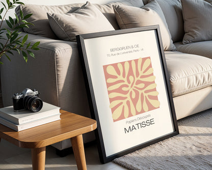 Matisse Papiers Découpés Abstract Organic Framed Poster - View 3