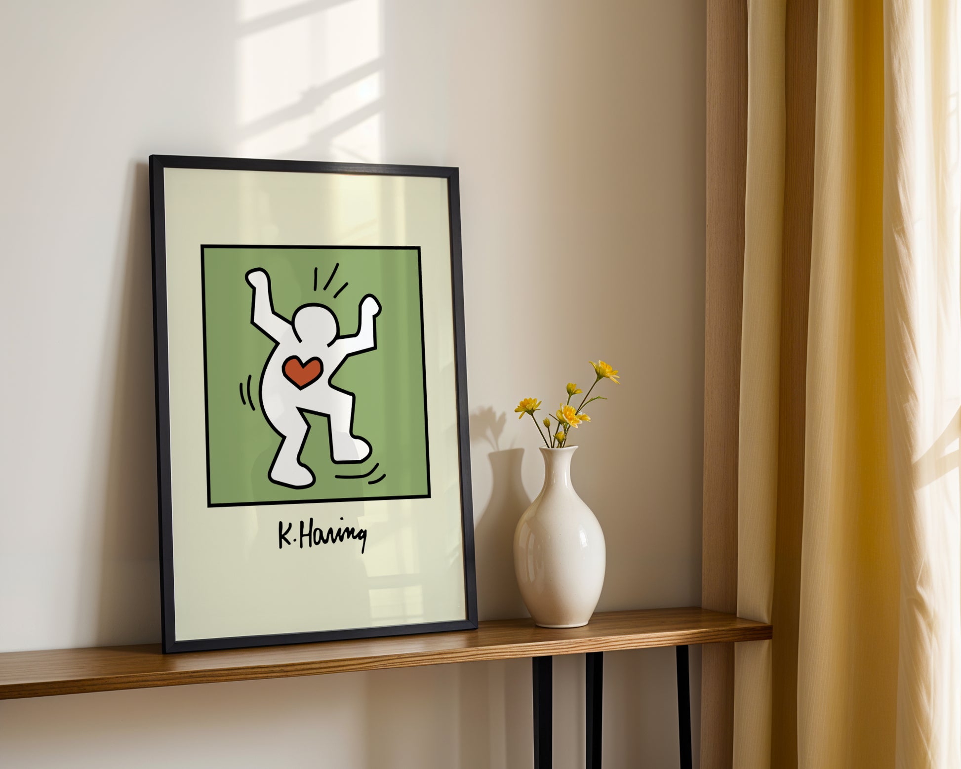 Keith Haring Love Dancer Pop Art Framed Wall Art - View 4