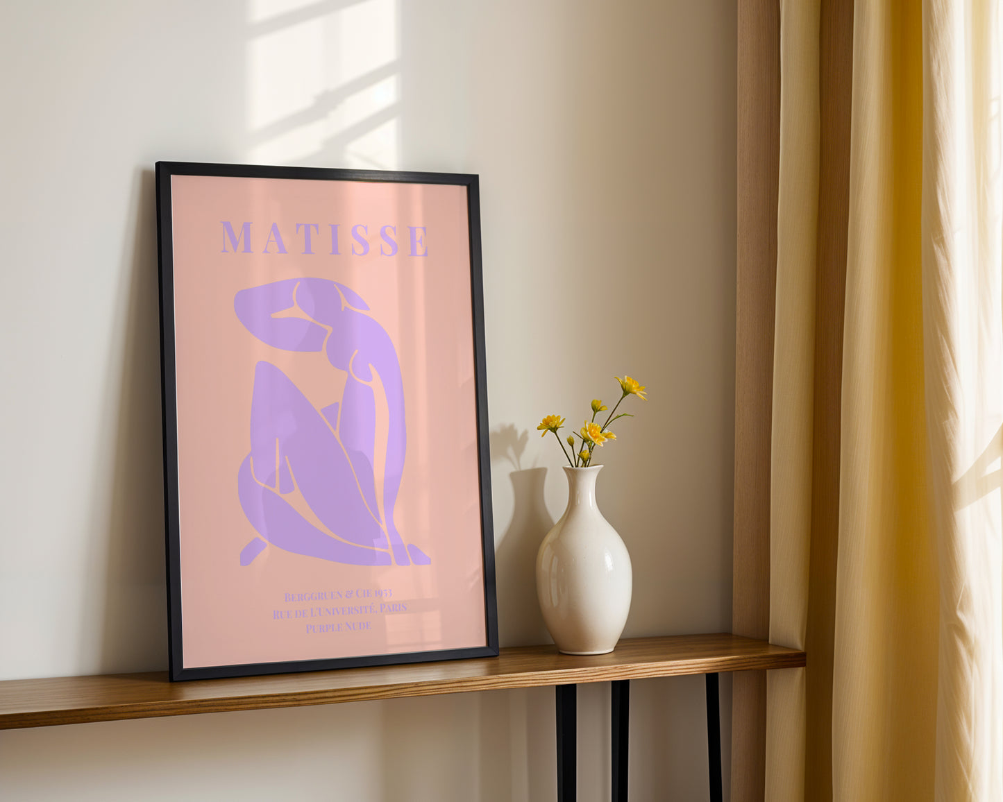 Matisse Purple Nude Abstract Framed Poster - View 1