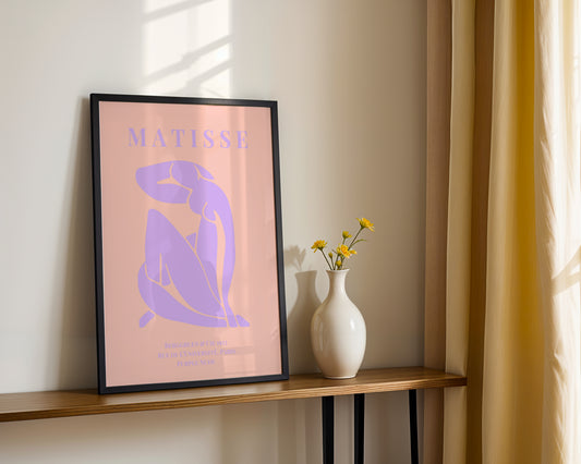 Matisse Purple Nude Abstract Framed Poster - View 1