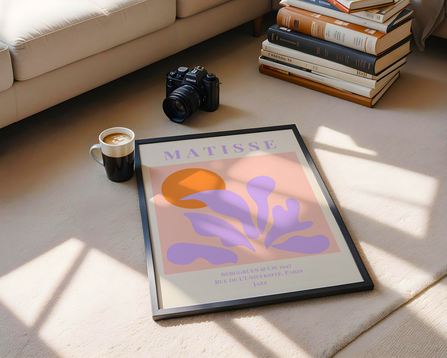 Matisse Jazz Cut-Out Style Framed Wall Art - View 3