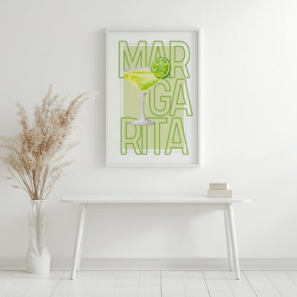 Margarita Cocktail Drink Lime Green Framed Poster – Framed Wall Art Poster - Image 4
