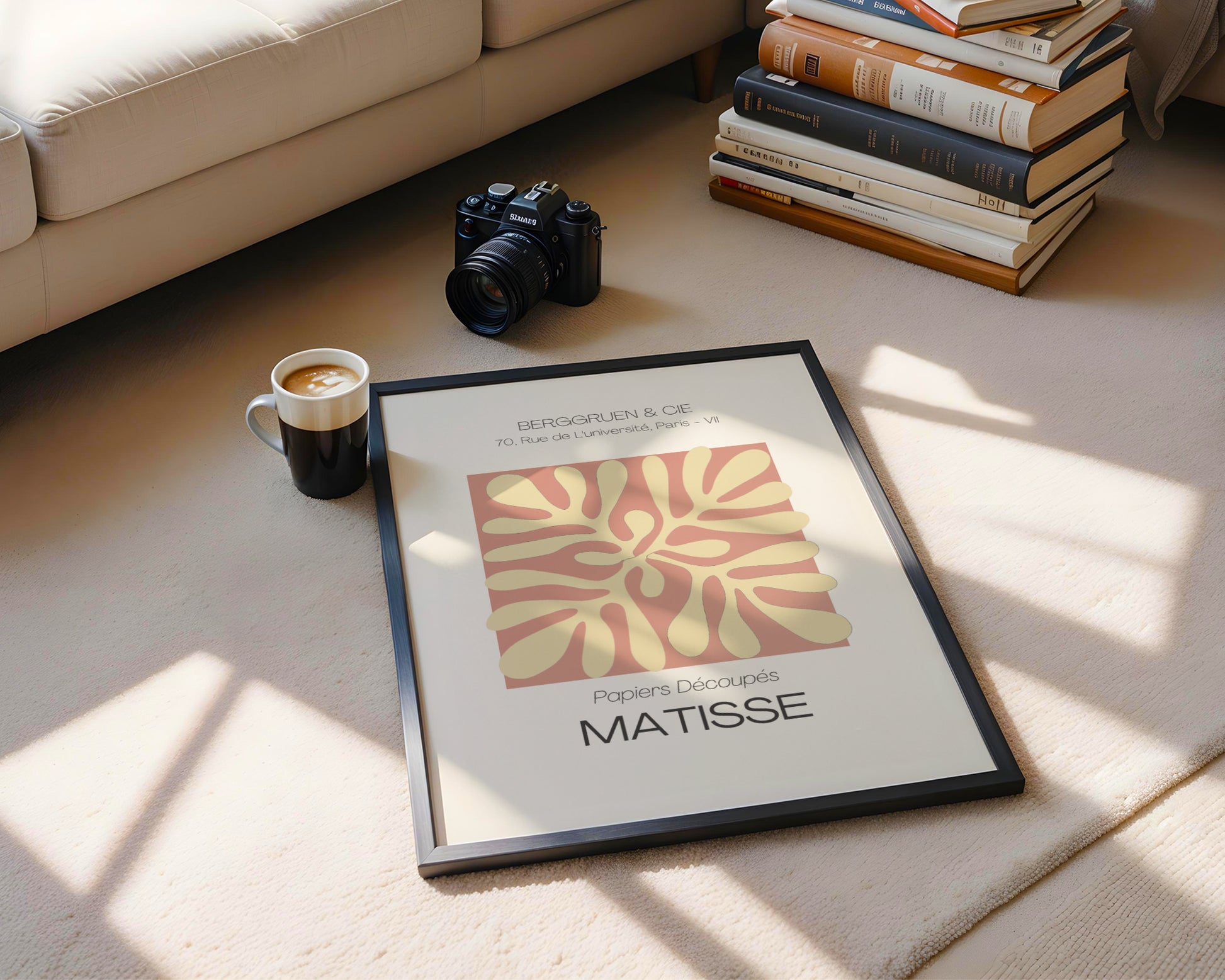 Matisse Papiers Découpés Abstract Organic Framed Poster - View 2