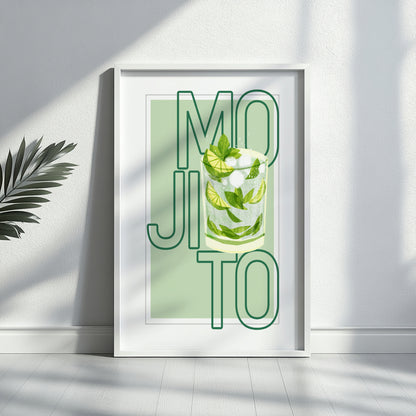 Mojito Cocktail Art Framed Poster – Framed Wall Art Poster - Image 4