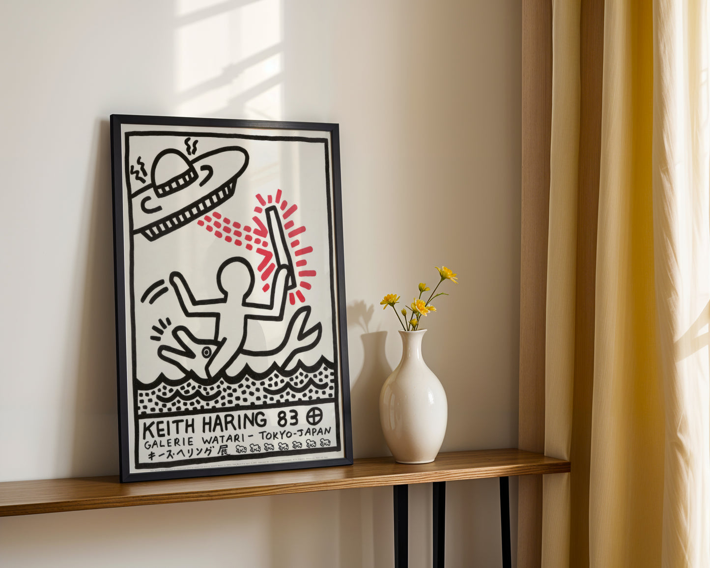 Keith Haring 83 Tokyo Pop Art Framed Poster - View 1