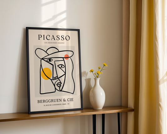 Picasso Cubist Portrait 'Les Dejeuners Dessins' Framed Art - View 2