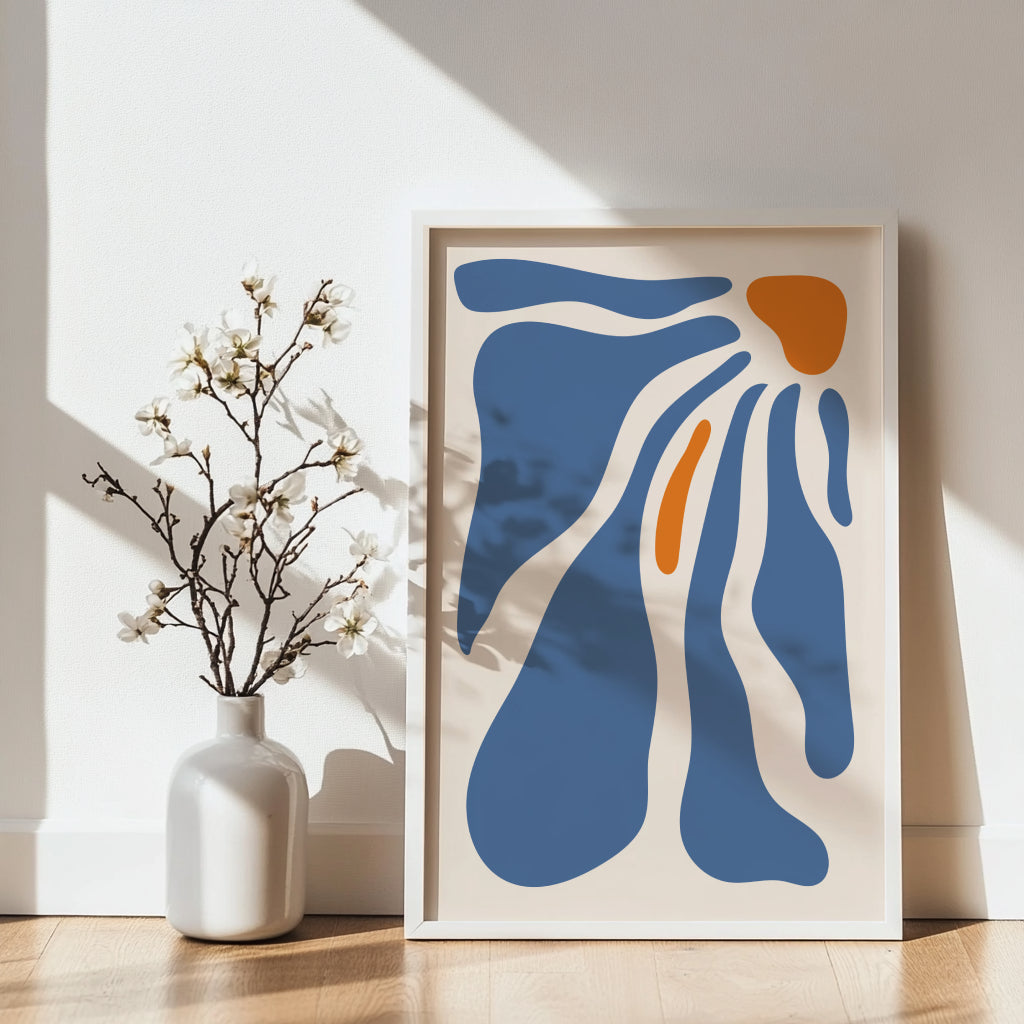 Abstract Organic Sunburst Framed Poster – Framed Wall Art Poster - Image 3