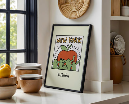 New York Big Apple Pop Art Framed Poster - View 2