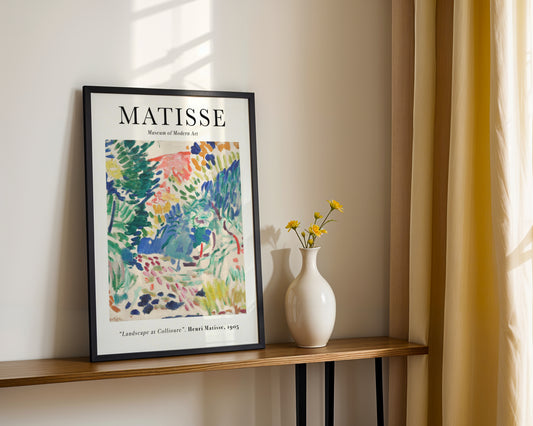 Matisse Landscape at Collioure Abstract Framed Poster - View 1