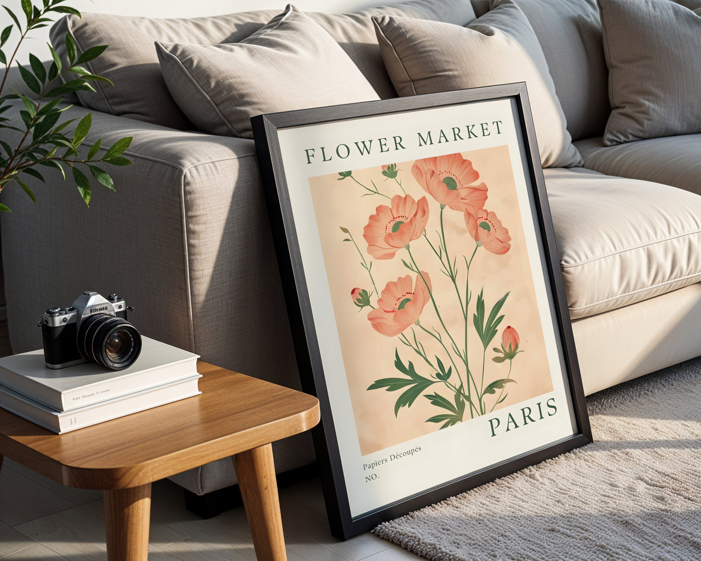 Paris Flower Market Botanical Framed Poster – Framed Wall Art Poster - Image 2
