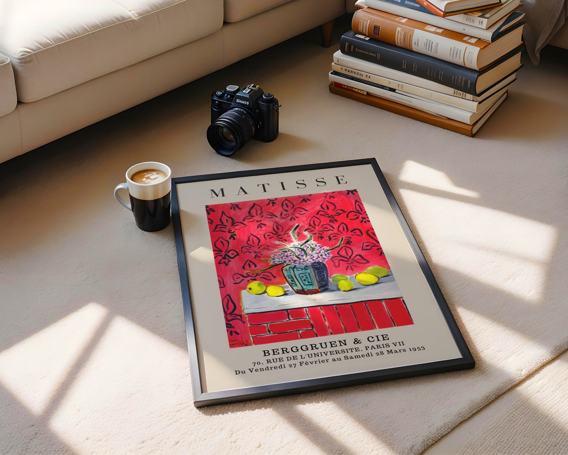 Matisse Vibrant Still Life Floral Framed Poster - View 4