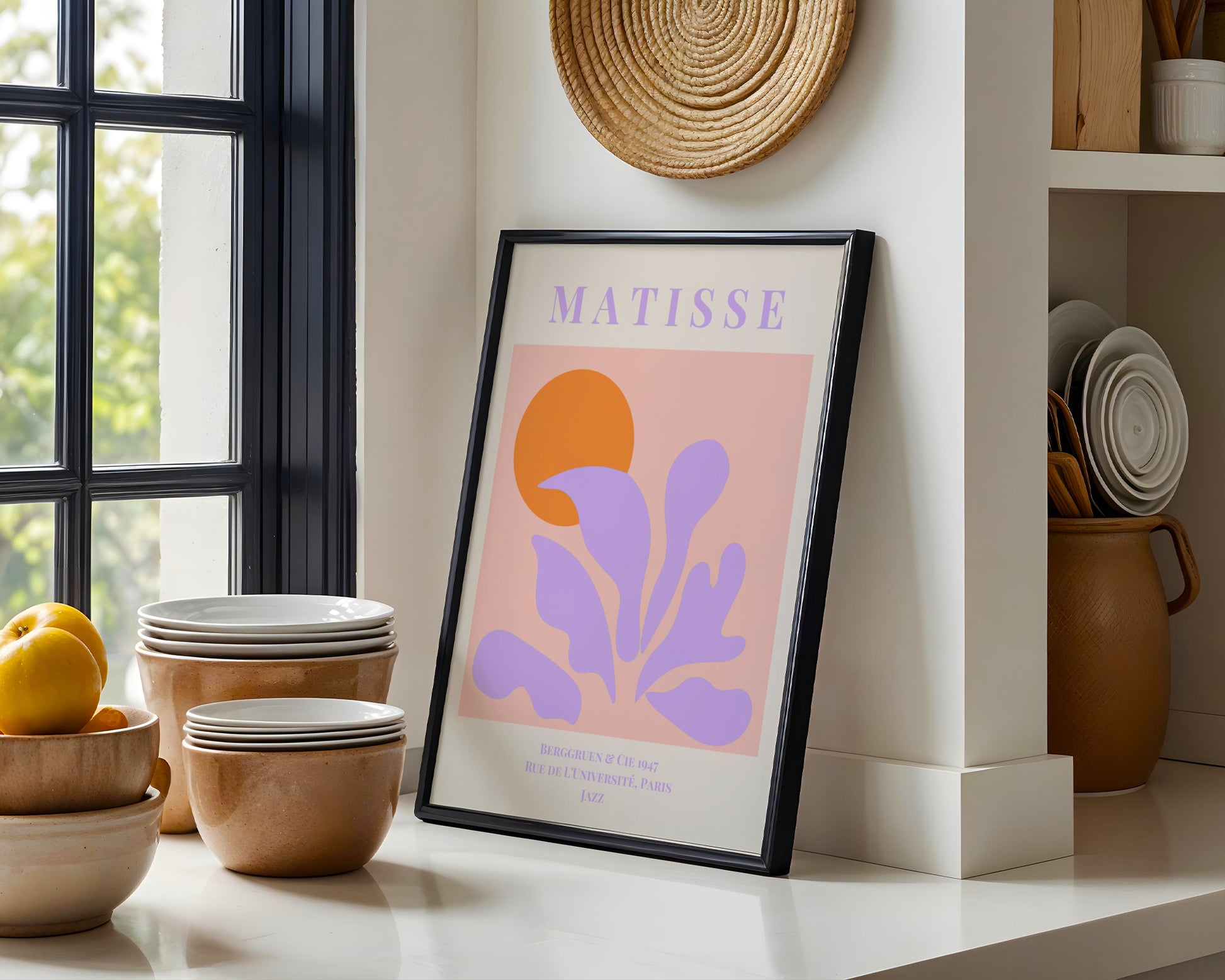Matisse Jazz Cut-Out Style Framed Wall Art - View 1