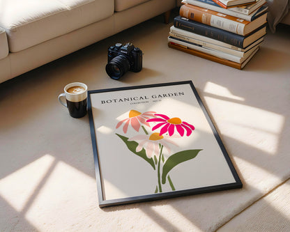 Botanical Garden Abstract Flowers Framed Poster – Framed Wall Art Poster - Image 4