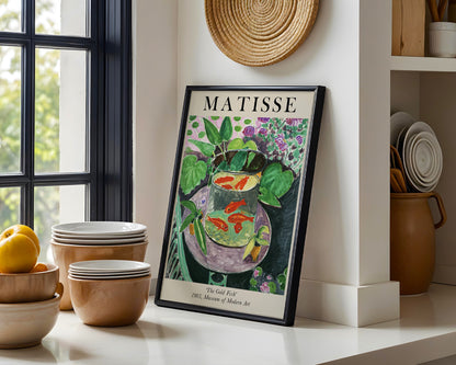 Matisse 'The Gold Fish' Painting Framed Wall Art - View 2