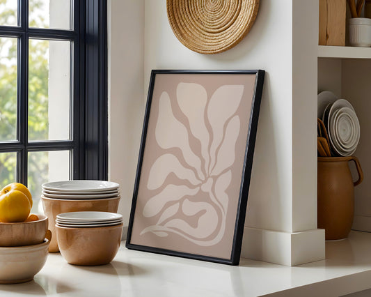 Abstract Organic Flow Framed Poster – Framed Wall Art Poster - Image 1
