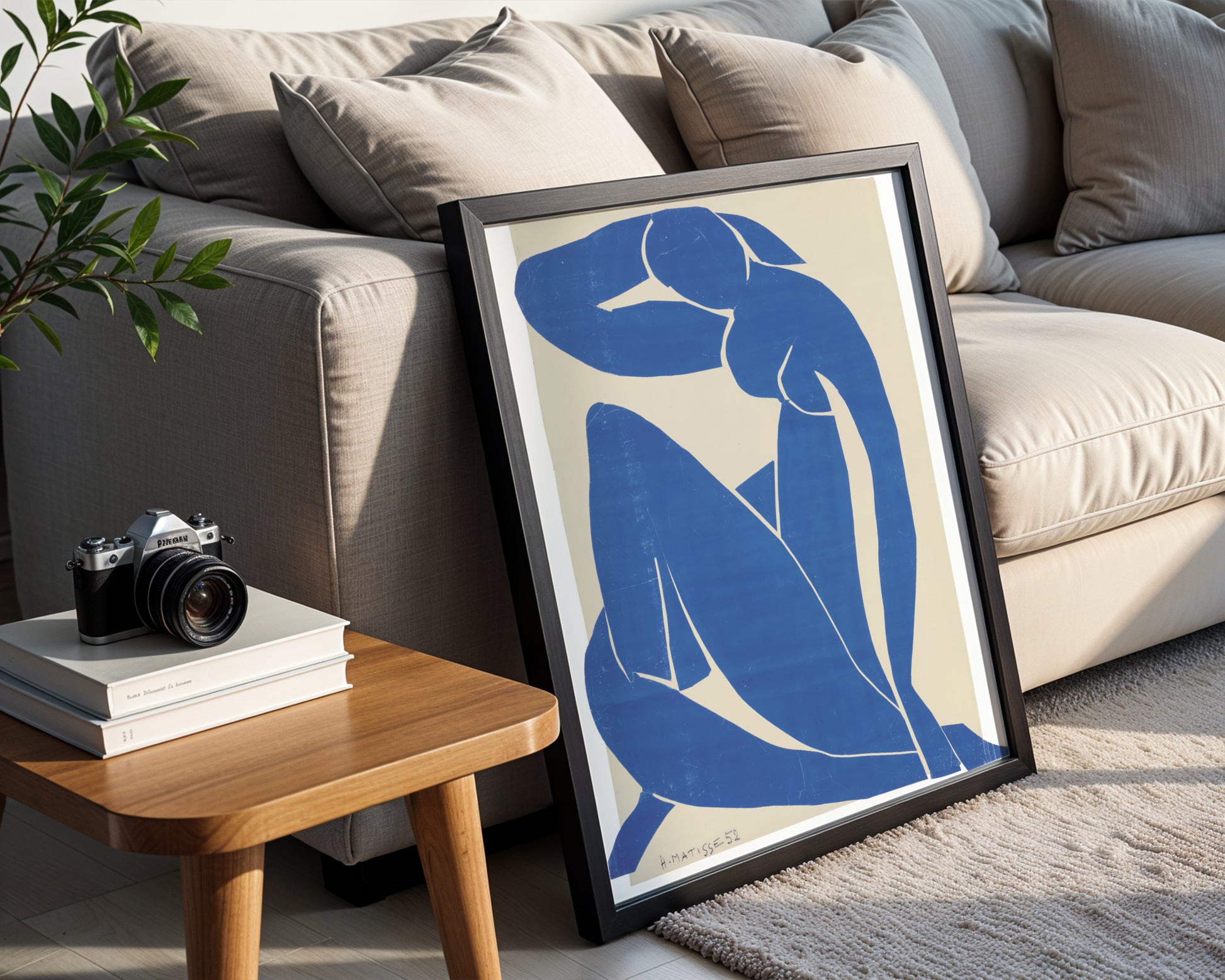 Matisse Blue Nude Reclining Figure Framed Poster - View 2