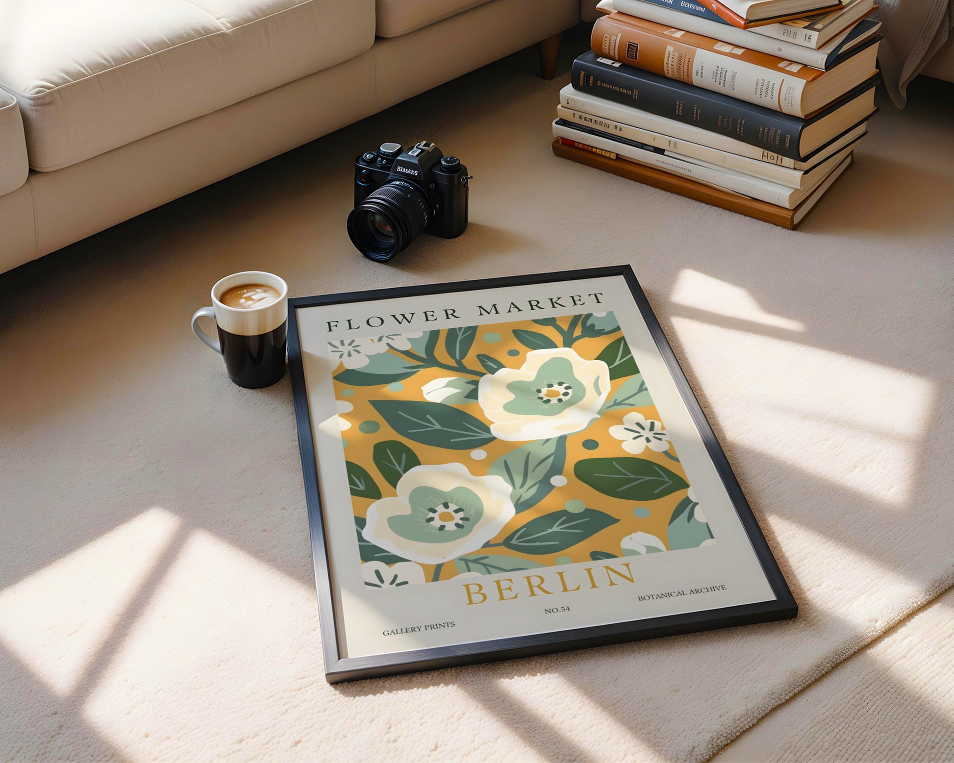 Berlin Flower Market Botanical Framed Poster – Framed Wall Art Poster - Image 2