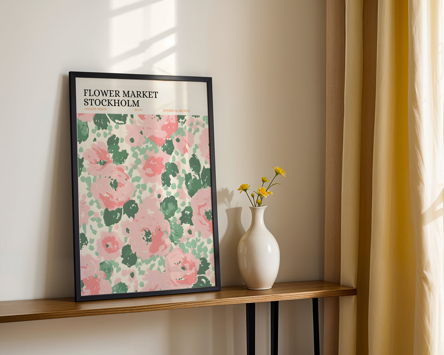 Stockholm Flower Market Abstract Floral Framed Poster – Framed Wall Art Poster - Image 4