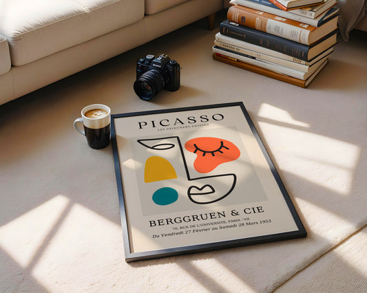 Abstract Picasso Les Dejeuners Dessins Framed Poster - View 1
