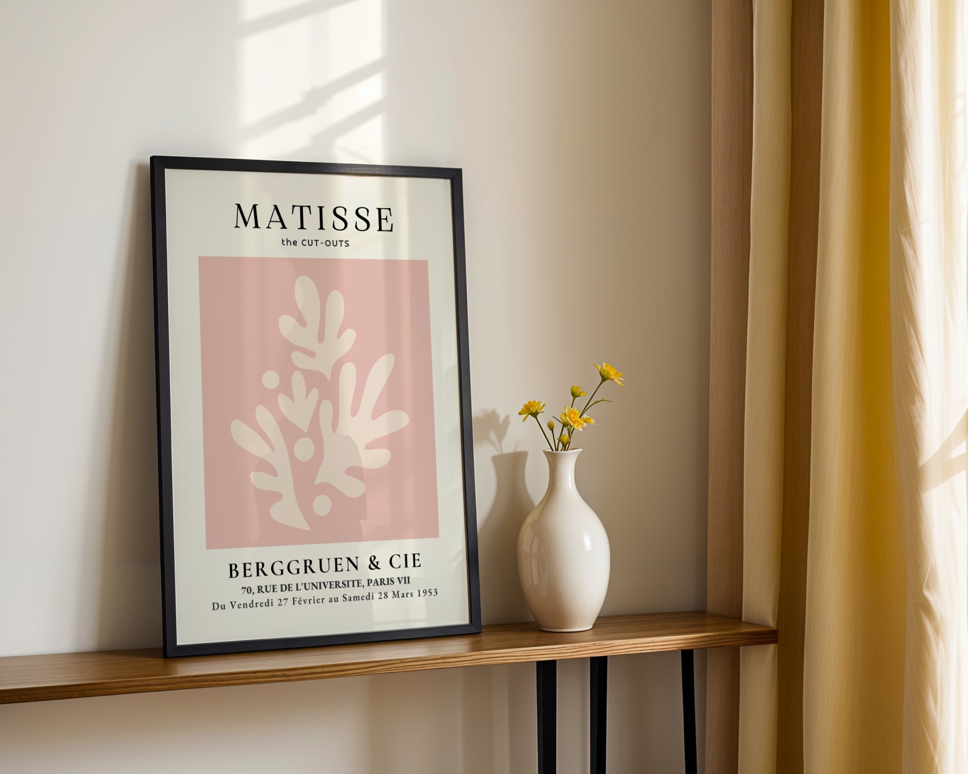 Matisse Pink Cut-Out Abstract Framed Poster - View 2