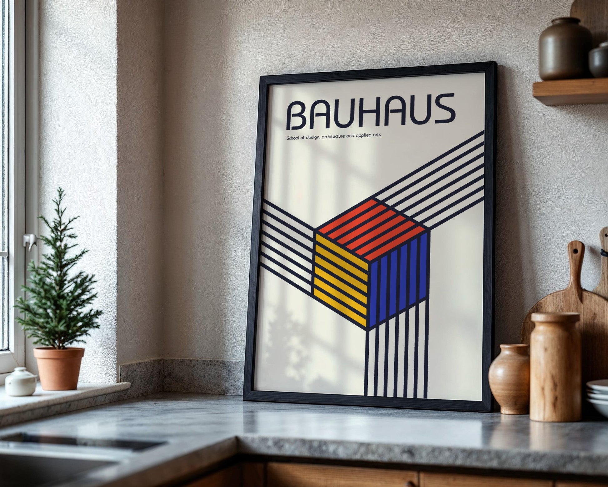 Bauhaus Abstract Language Framed Poster - Image 4
