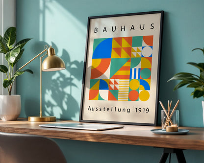 Bauhaus Industrial Art Framed Poster - Image 3
