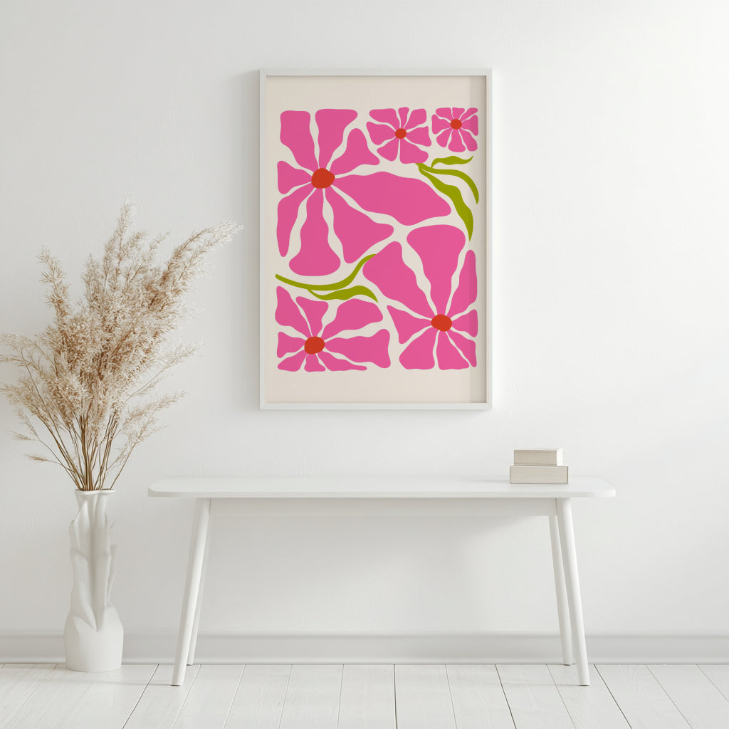 Sage Green Botanical Abstract Framed Poster - Image 2