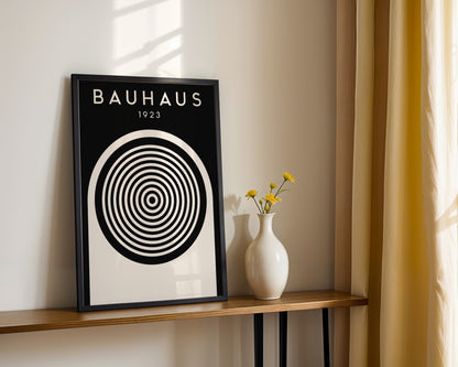 Bauhaus Linear Design Framed Poster - Image 1