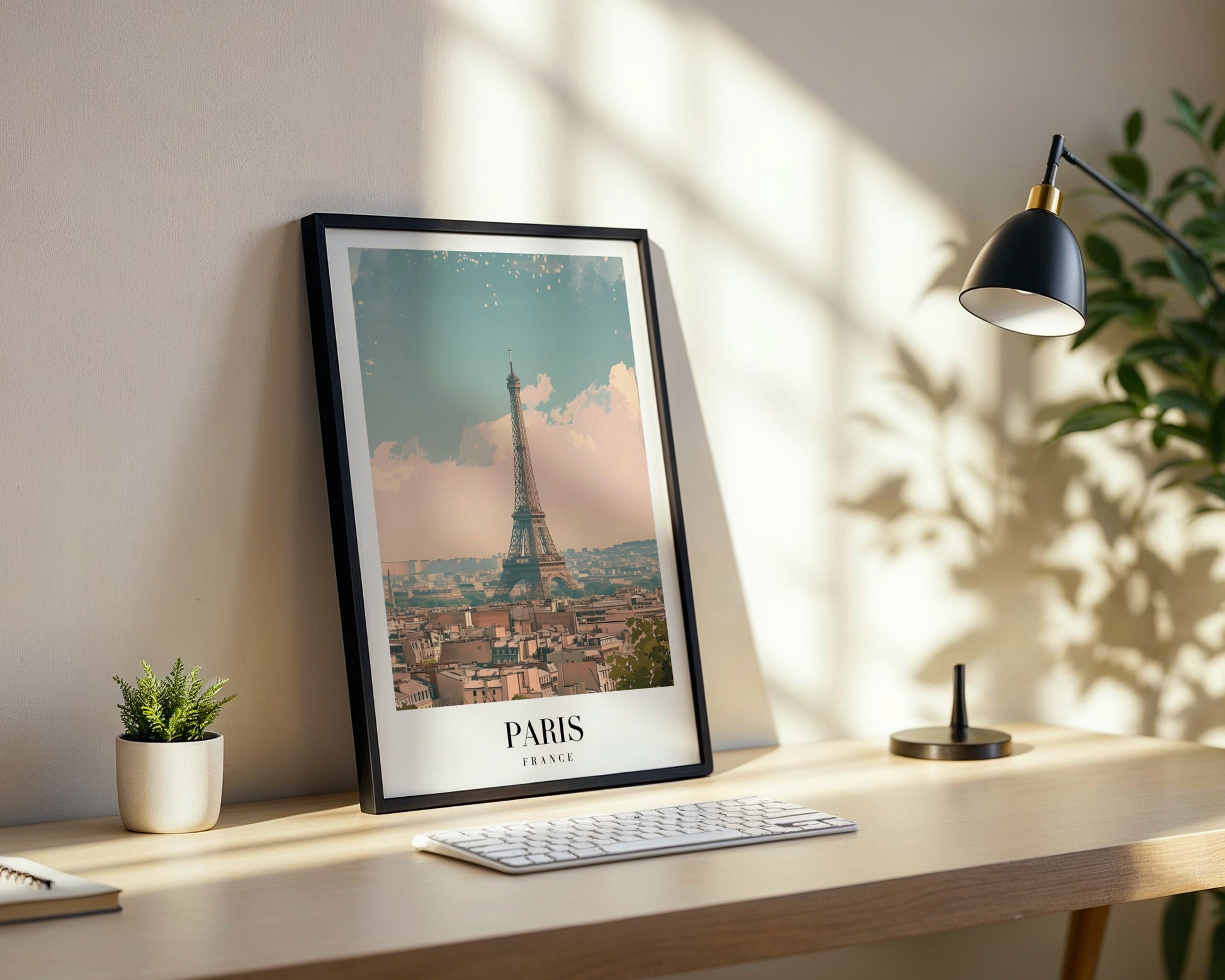 Eiffel Tower Paris Cityscape Framed Poster – Framed Wall Art Poster - Image 3
