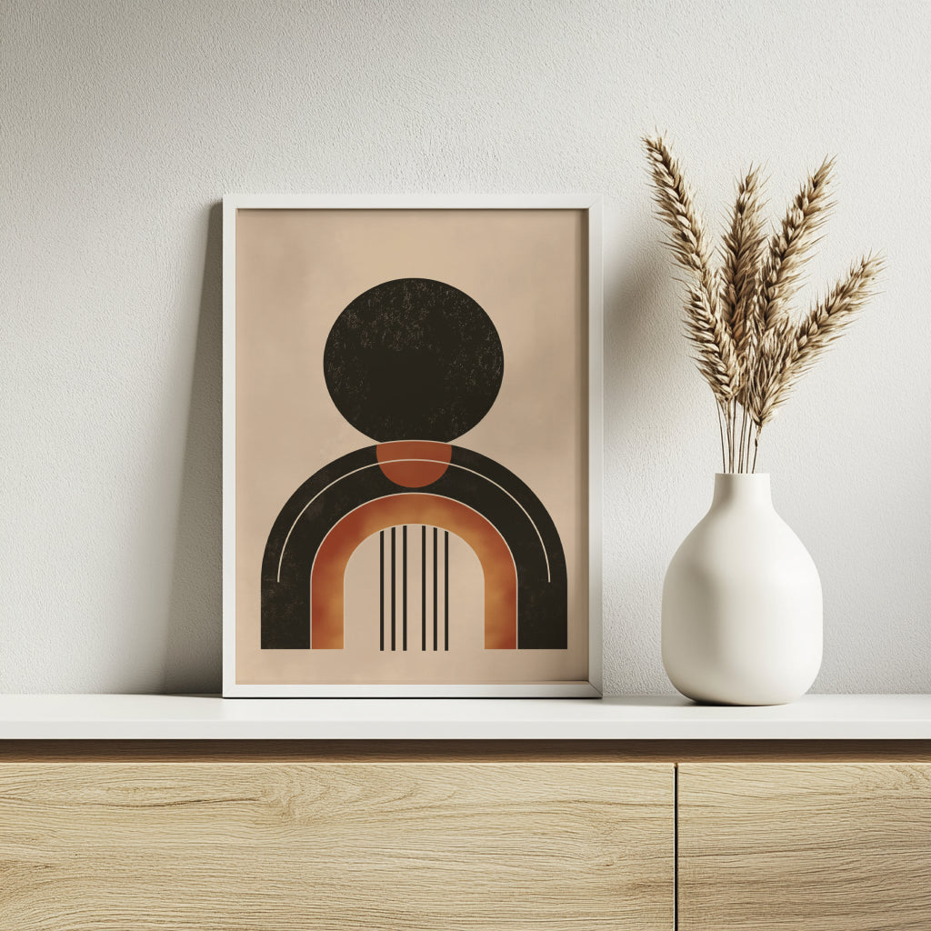 Modern Abstract Boho Arches Wall Art Set – Framed Wall Art Poster - Image 3