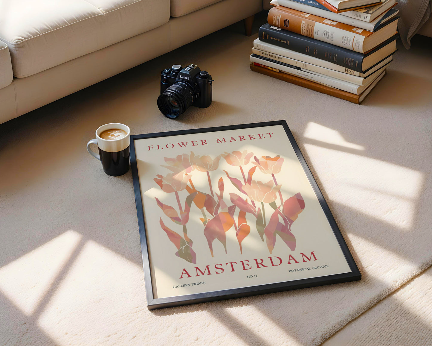 Amsterdam Flower Market Tulips Framed Poster #3 - Image 4