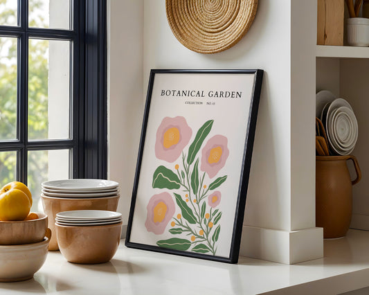 Botanical Garden Abstract Floral Framed Poster #3 - Image 1