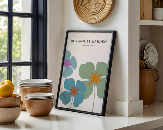 Botanical Garden Abstract Floral Framed Poster #1 - Image 1