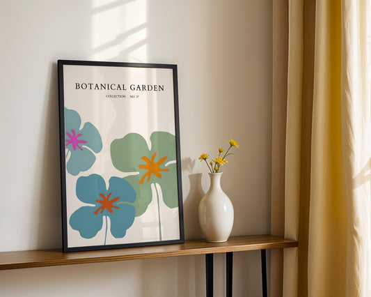 Botanical Garden Abstract Floral Framed Poster #1 - Image 3